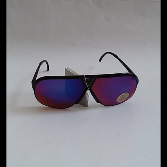 NWT TruVintage 90's Sports Aviator TruBluBlocker iridium blue mirror sunglasses - Picture 2 of 5